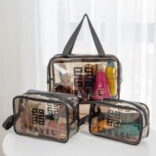 SS5046 SET 3 TÚI TRONG SUỐT ĐỰNG MỸ PHẨM, ĐỒ DÙNG DU LỊCH THỜI TRANG