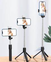 SS5110 GẬY SELFIE - GẬY CHỤP ẢNH TỰ SƯỚNG CÓ ĐÈN LED, GIÁ ĐỠ 3 CHÂN