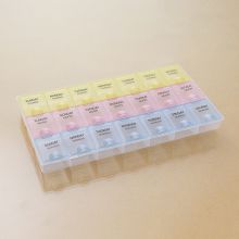 SS0561 HỘP ĐỰNG THUỐC 7 NGÀY 21 Ô TRONG SUỐT TIỆN LỢI
