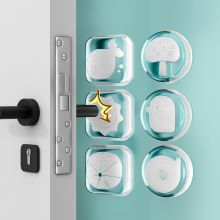 SS0694 Miếng Chặn Cửa Bằng Silicon Trong Suốt Chống Va Đập