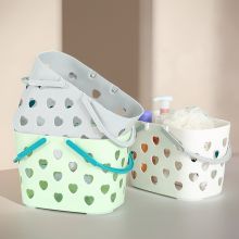 SS0696 Giỏ đựng đồ nhà tắm, giỏ đựng mỹ phẩm, trái cây có quai xách hình trái tim