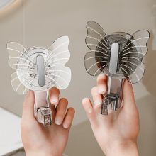 SS0708 Móc treo đồ dán tường, cửa nhà tắm hút chân không dễ dàng thay đổi vị trí hình con bướm