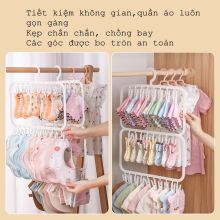 SS0721 Móc treo quần áo, khăn, tất, bao tay cho bé - 26 Kẹp