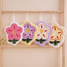 SS0724 Khăn lau tay nhà bếp hình bông hoa nổi 3D siêu mềm mịn