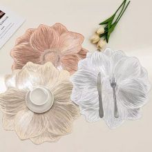 SS8084 Thảm lót,Tấm lót bàn ăn, bình hoa sang trọng chất liệu PVC phong cách Châu Âu